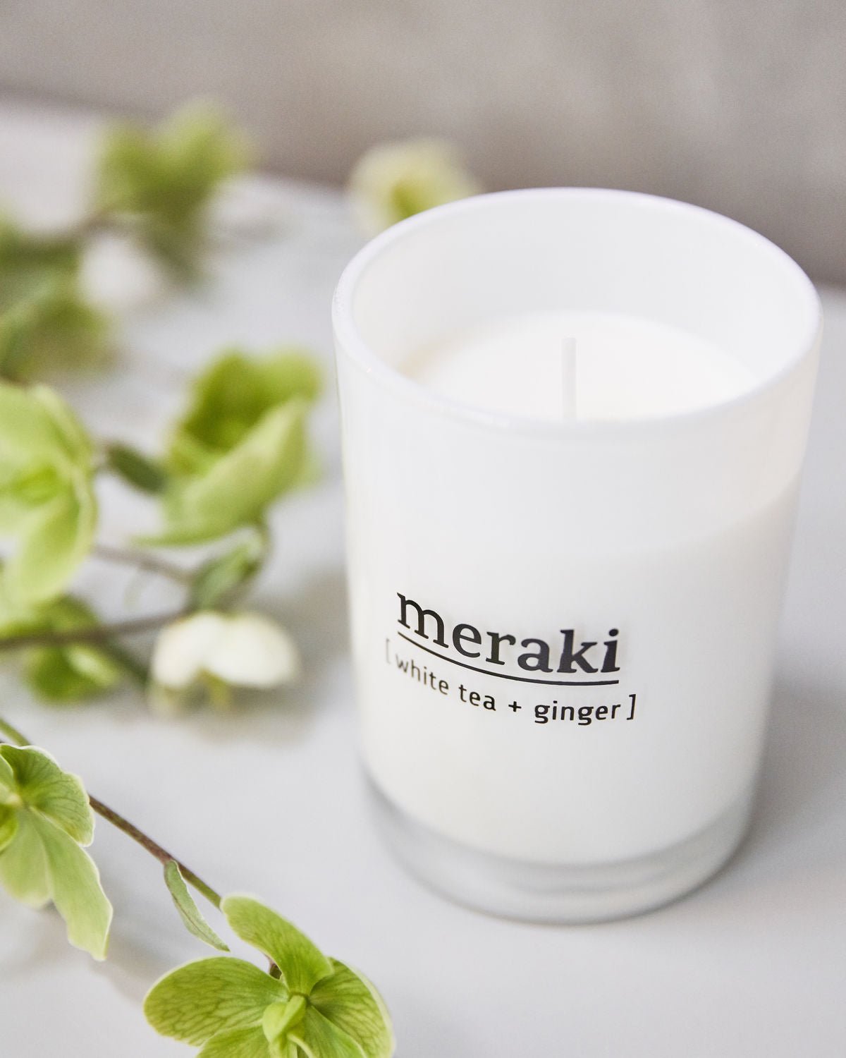 Duftkerze, White Tea & Ginger - Meraki