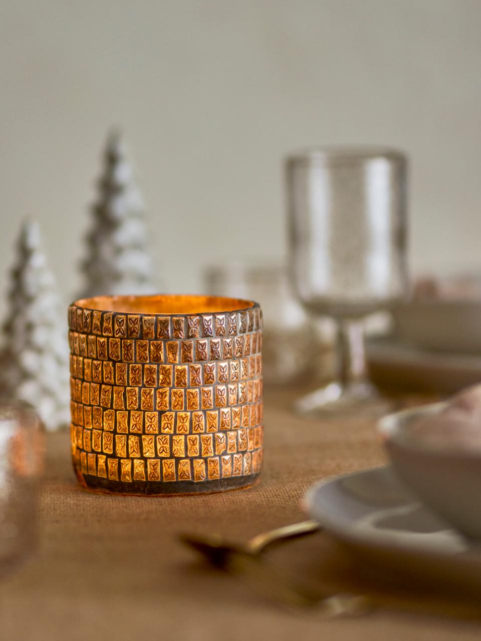 Teelicht Federika, Gold von Bloomingville