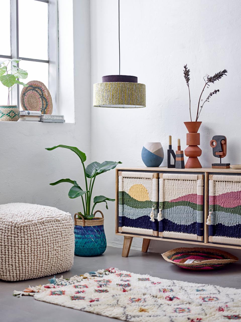 Hocker Suna, Wolle von Bloomingville