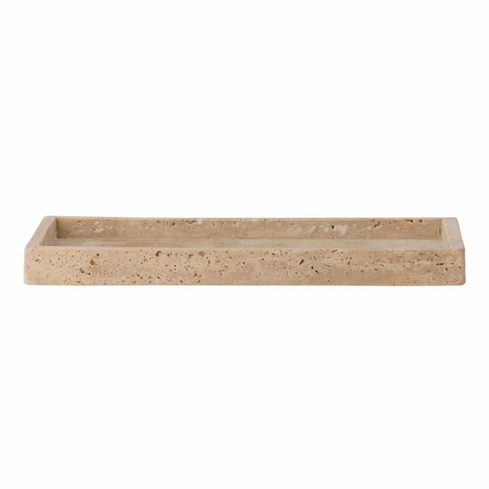 Tablett Majsa, Travertine von Bloomingville