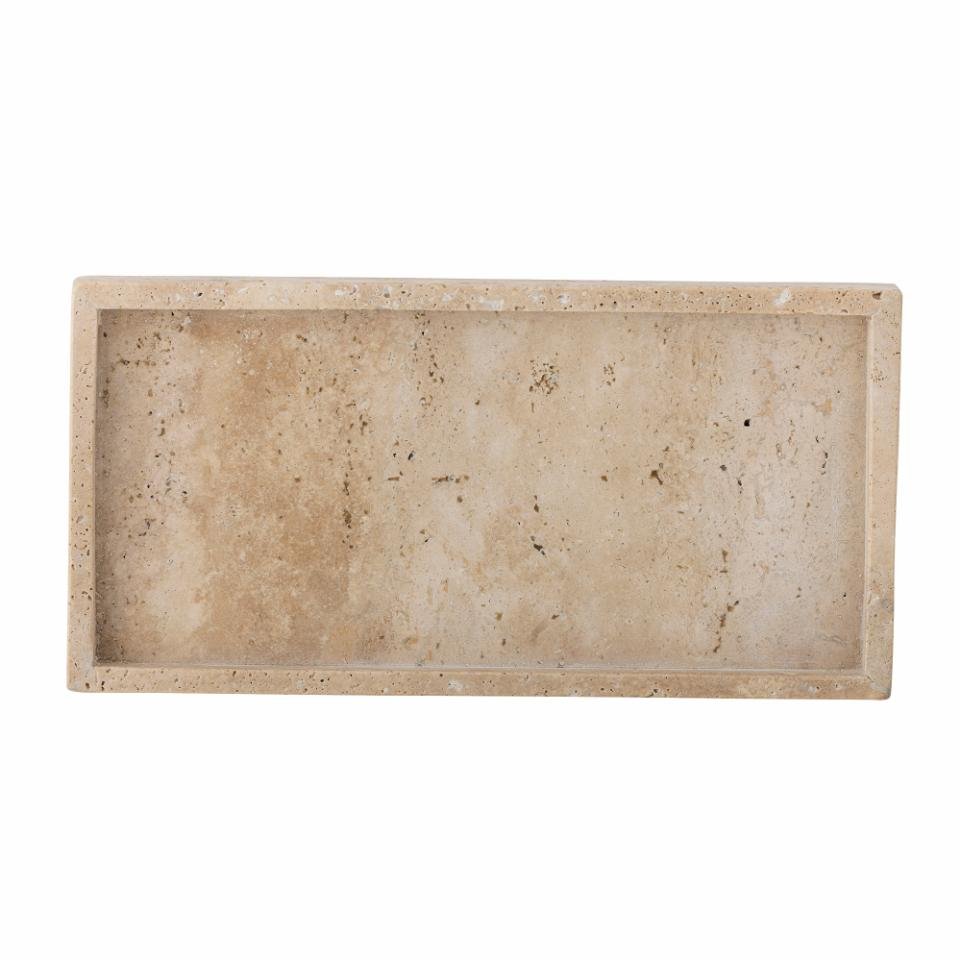 Tablett Majsa, Travertine von Bloomingville