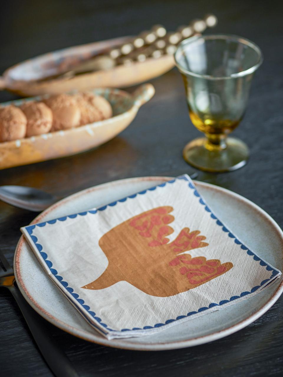 Serviette Anniversary, Braun von Bloomingville