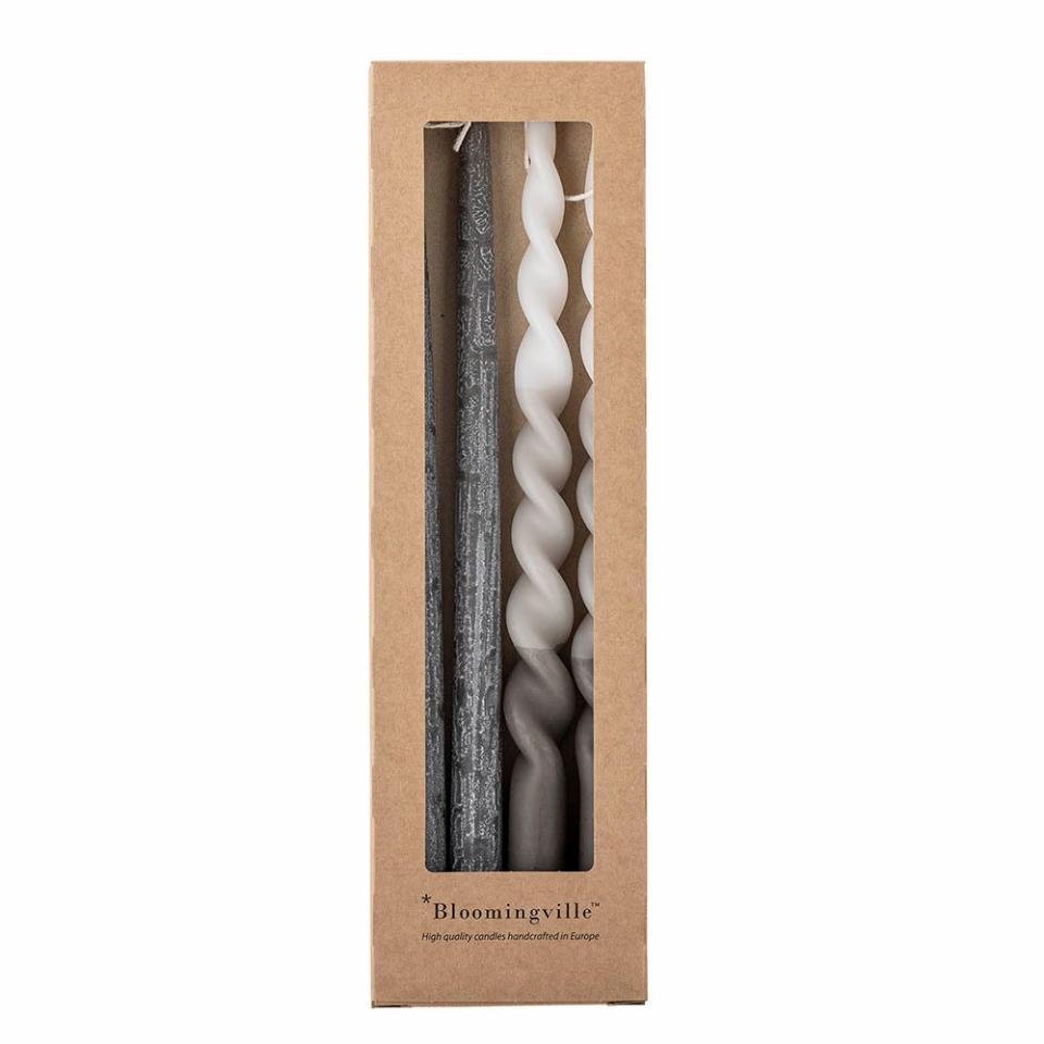 Stabkerzen Frost, Set von 4 von Bloomingville