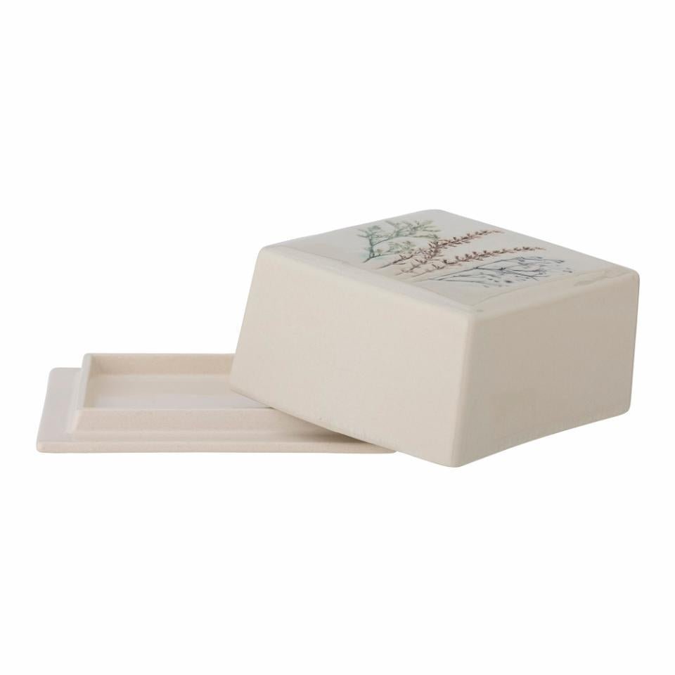 Butterdose Bea, Steingut, Natur von Bloomingville