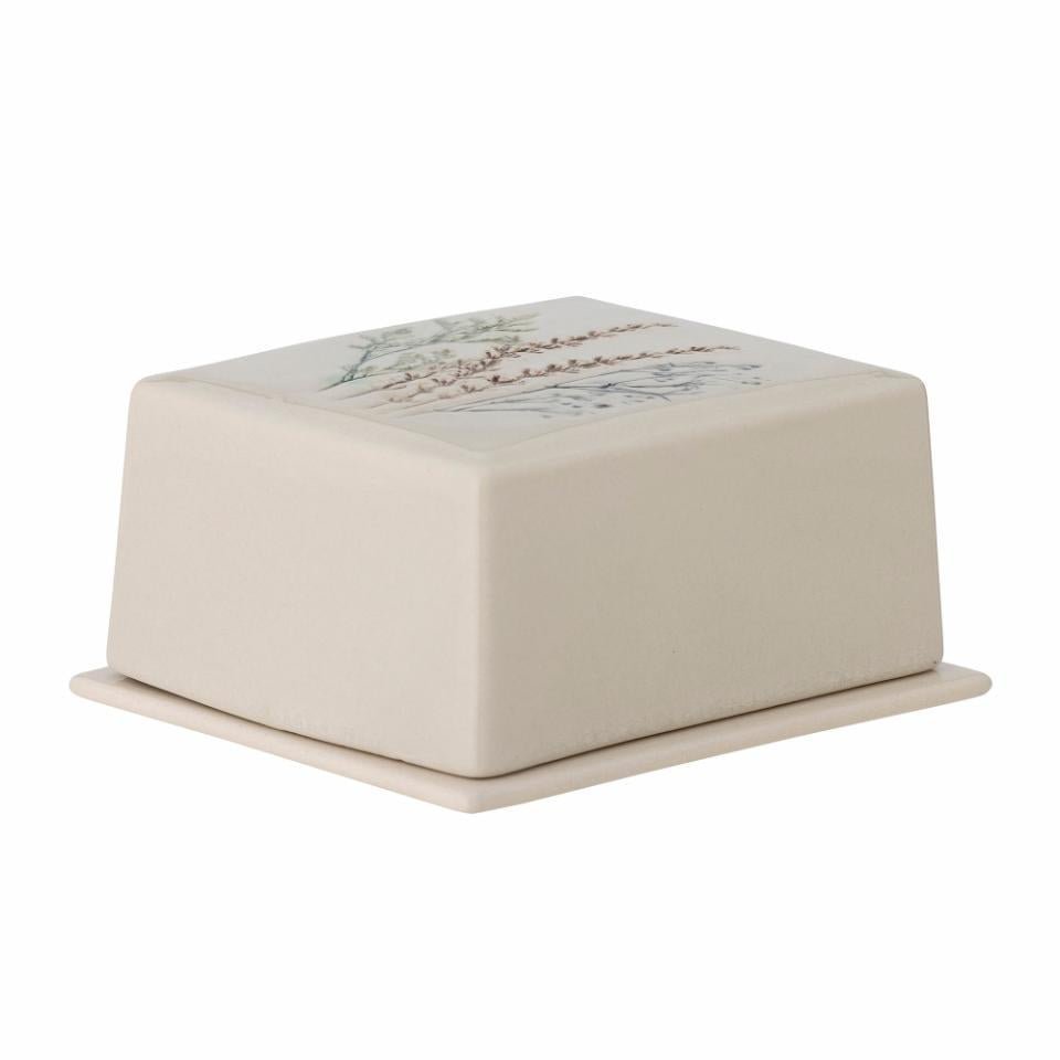 Butterdose Bea, Steingut, Natur von Bloomingville