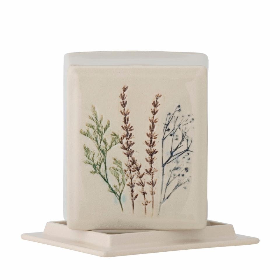 Butterdose Bea, Steingut, Natur von Bloomingville