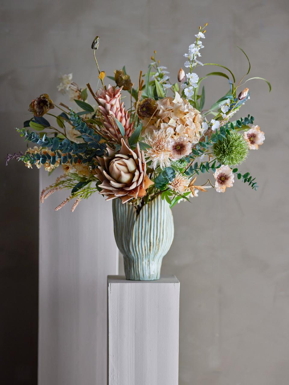 Kunstpflanze Myrtle Zweig, Weiß, Künstliche Blumen