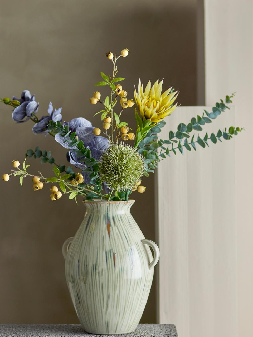 Kunstpflanze Myrtle Zweig, Weiß, Künstliche Blumen