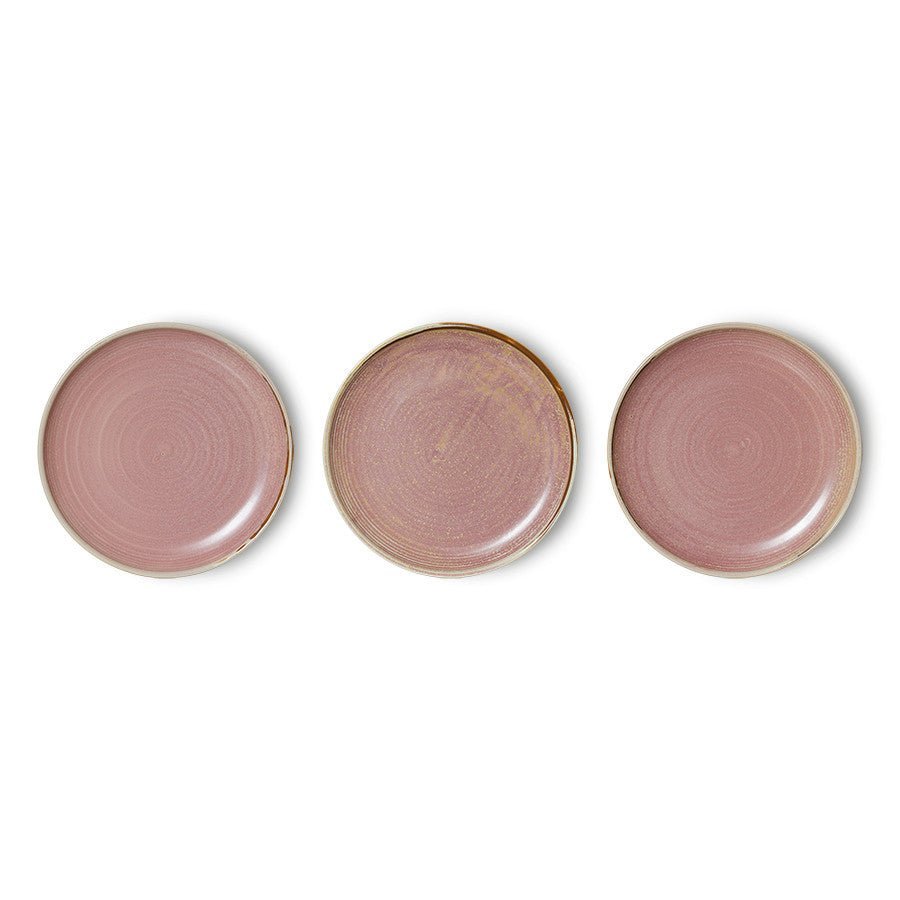 Chef Ceramics: Dessertteller Rustic, Pink, Ø20cm von HKliving
