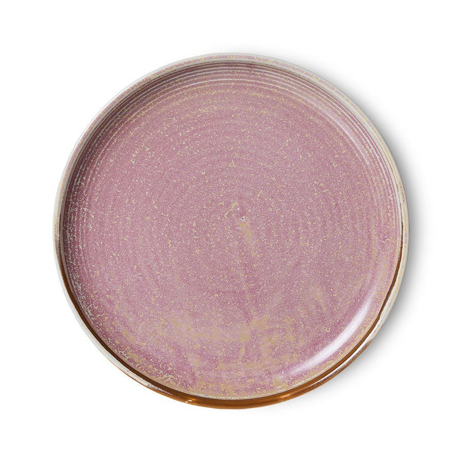 Chef Ceramics: Dessertteller Rustic, Pink, Ø20cm von HKliving