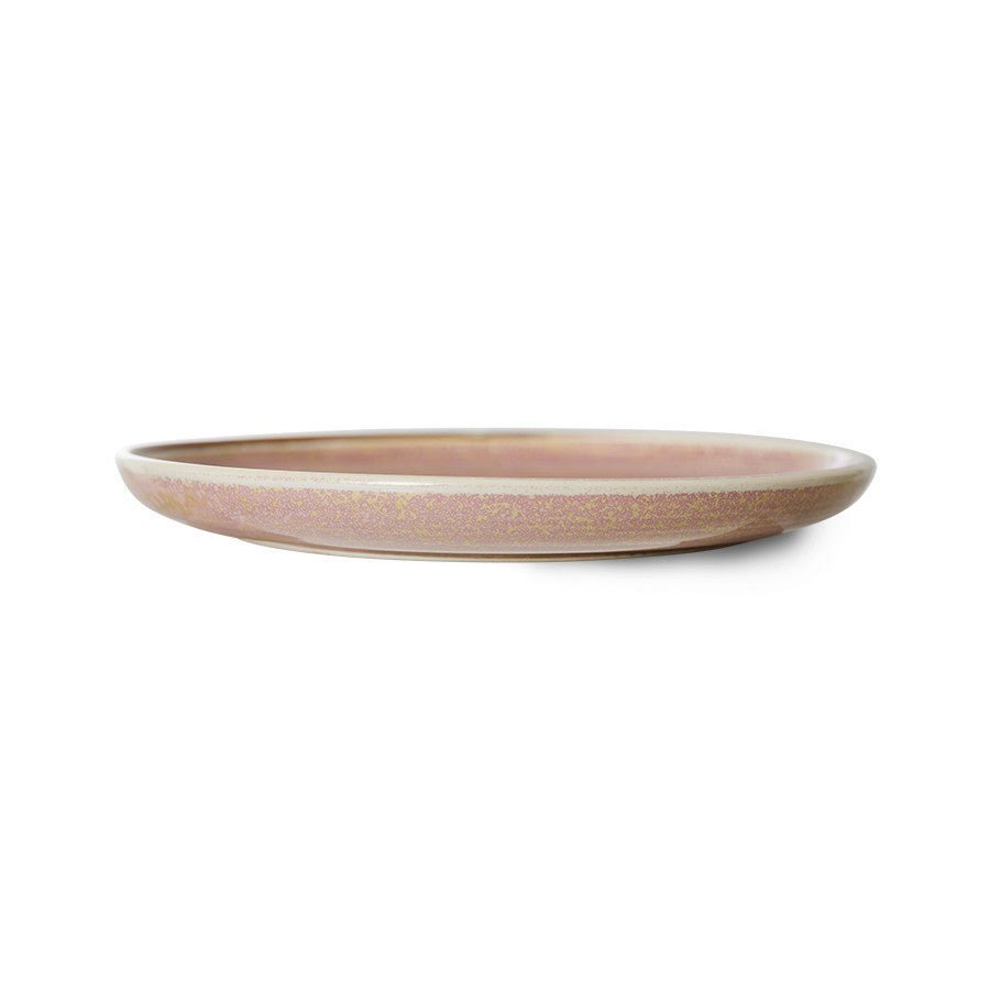 Chef Ceramics: Dessertteller Rustic, Pink, Ø20cm von HKliving