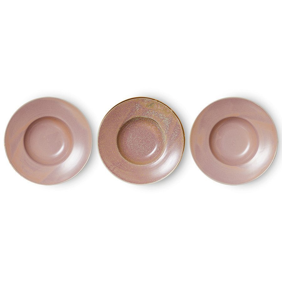 Chef Ceramics: Pastateller Rustic, Pink, 280ml von HKliving