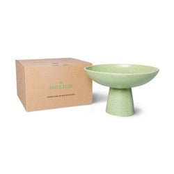 The Emeralds: Schale auf Sockel, Pistazie von HKliving