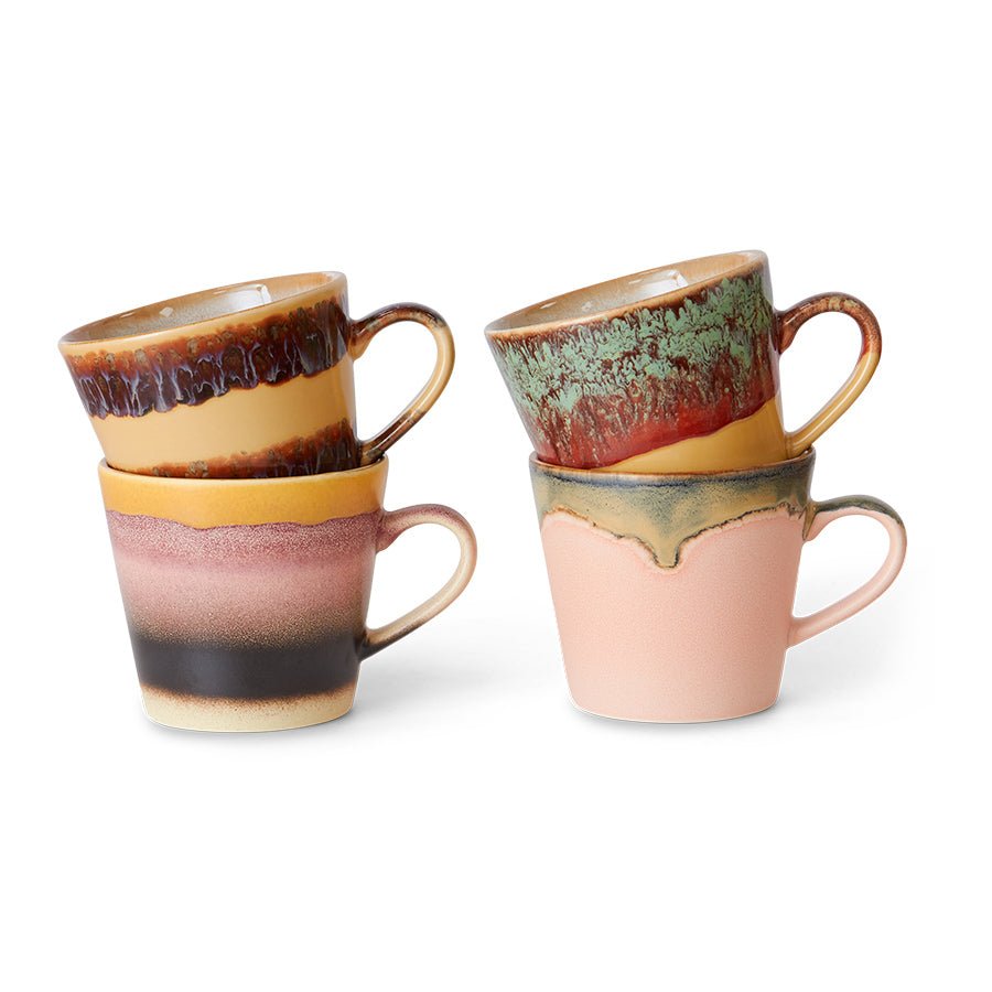 70's Ceramics: Cappuccino Tassen Vista Set von 4, 300 ml – My Dutch Living Room