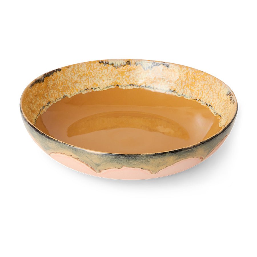 70s ceramics: Salatschüssel Sunflower, bowl von HKliving