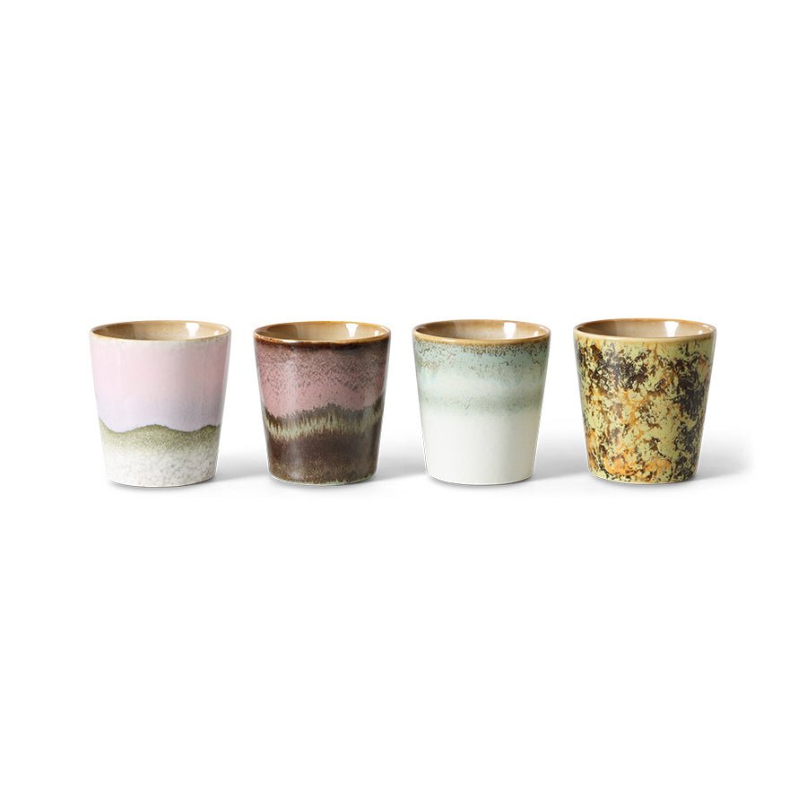 70´s Ceramics: Tasse Serendipity, Set von 4, 230ml von HKliving