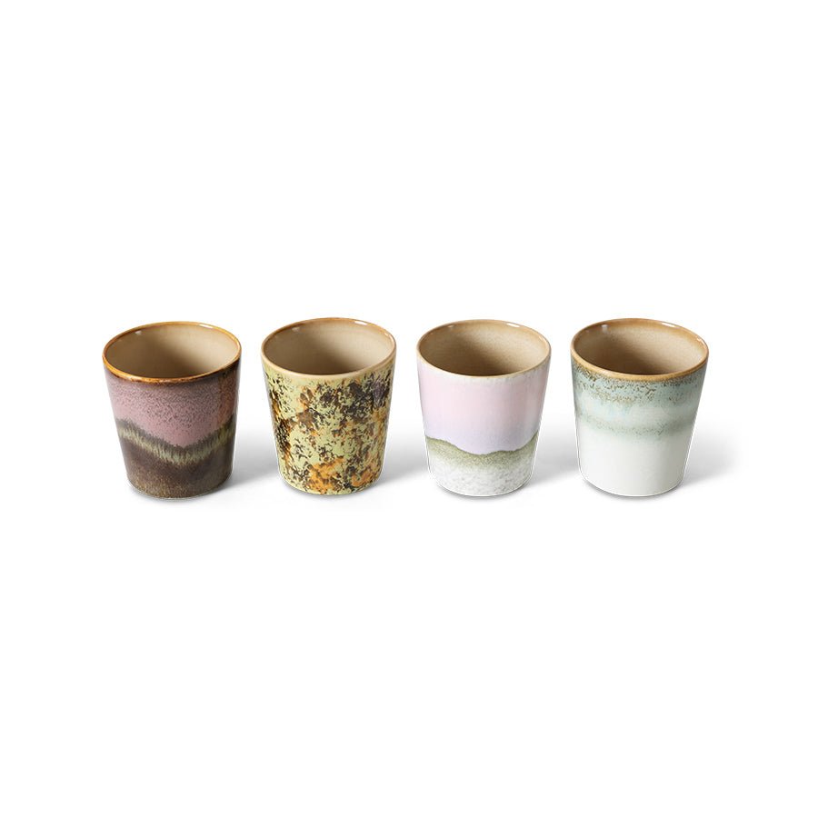 70´s Ceramics: Tasse Serendipity, Set von 4, 230ml von HKliving