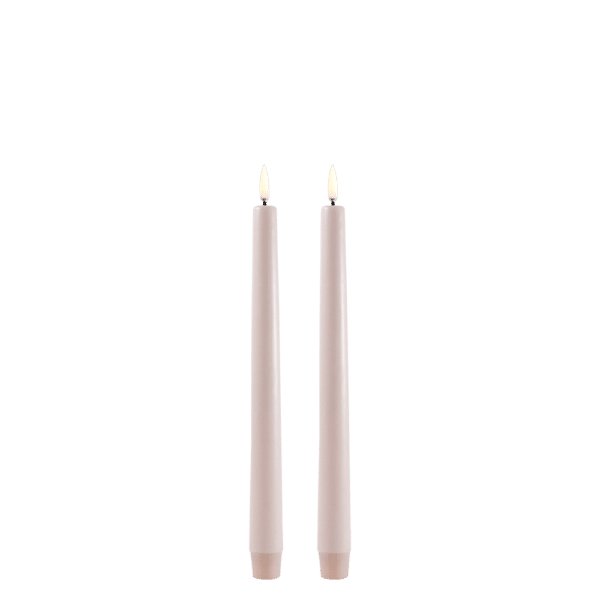 LED Stabkerzen in 2er Set, Beige von Uyuni