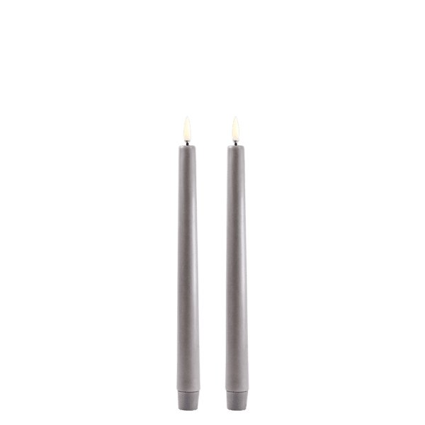 LED Stabkerzen in 2er Set, Grey von Uyuni