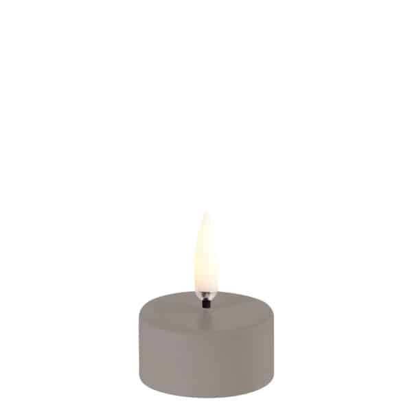LED Teelicht 400~, Sandstone wax, Smooth, Ø 4 x 2,5 cm von Uyuni