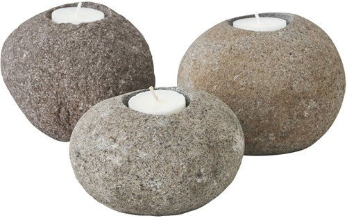 Kerzenhalter Riverstone, Set von 3 von MUST Living