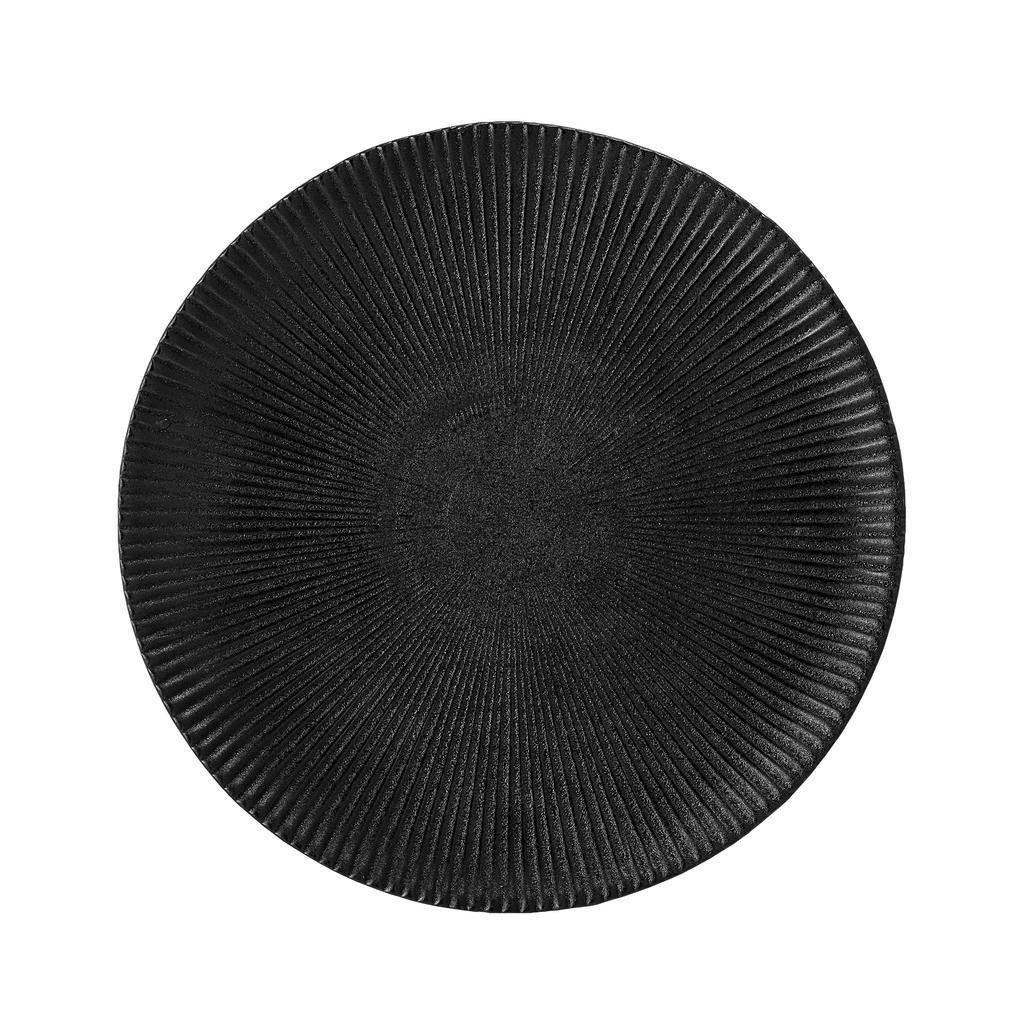 Neri Teller Schwarz Ø: 23 cm von Bloomingville