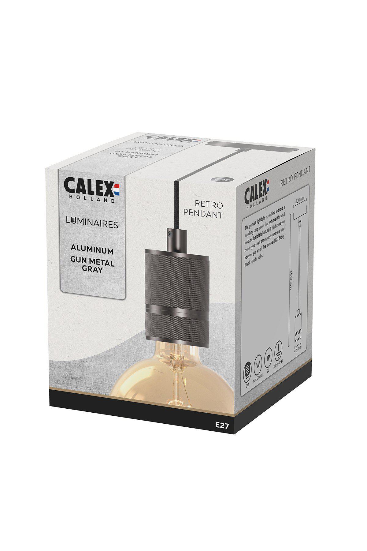 Pendel Alu 1x E27 Gun Metal Grau von Calex