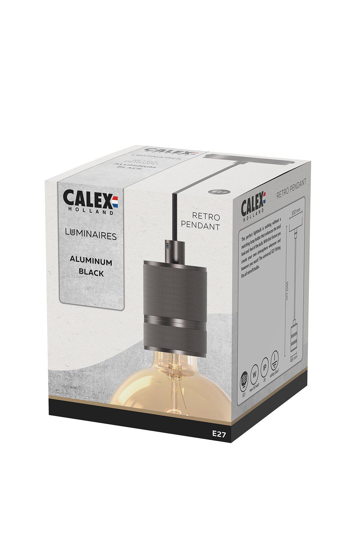 Pendel Alu 1x E27 Matt Schwarz von Calex