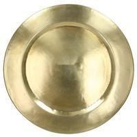 Plate Metall Gold Ø57 cm - My Dutch Living Room