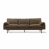 Retro Sofa 4-Sitzer Braun - HKliving