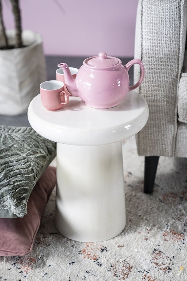Sidetable Glaze - white von By - Boo
