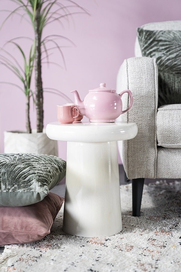 Sidetable Glaze - white von By - Boo