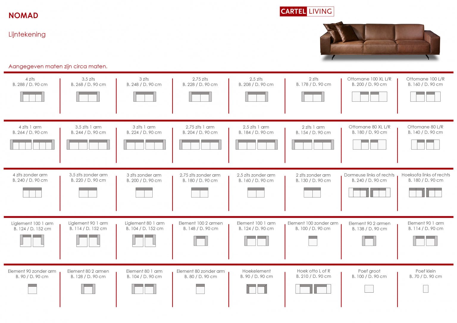 Sofa Nomad von Cartel Living