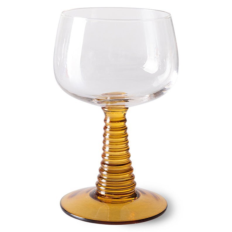 Swirl Weinglas Ocker von HKliving