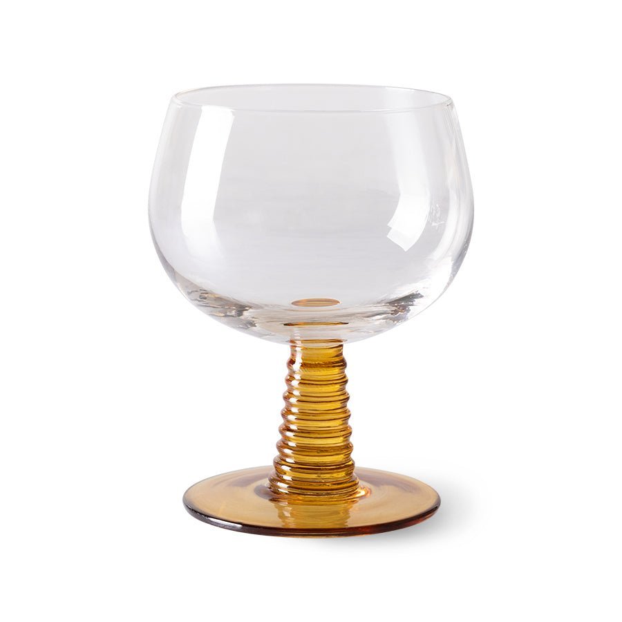 Swirl Weinglas Ocker von HKliving
