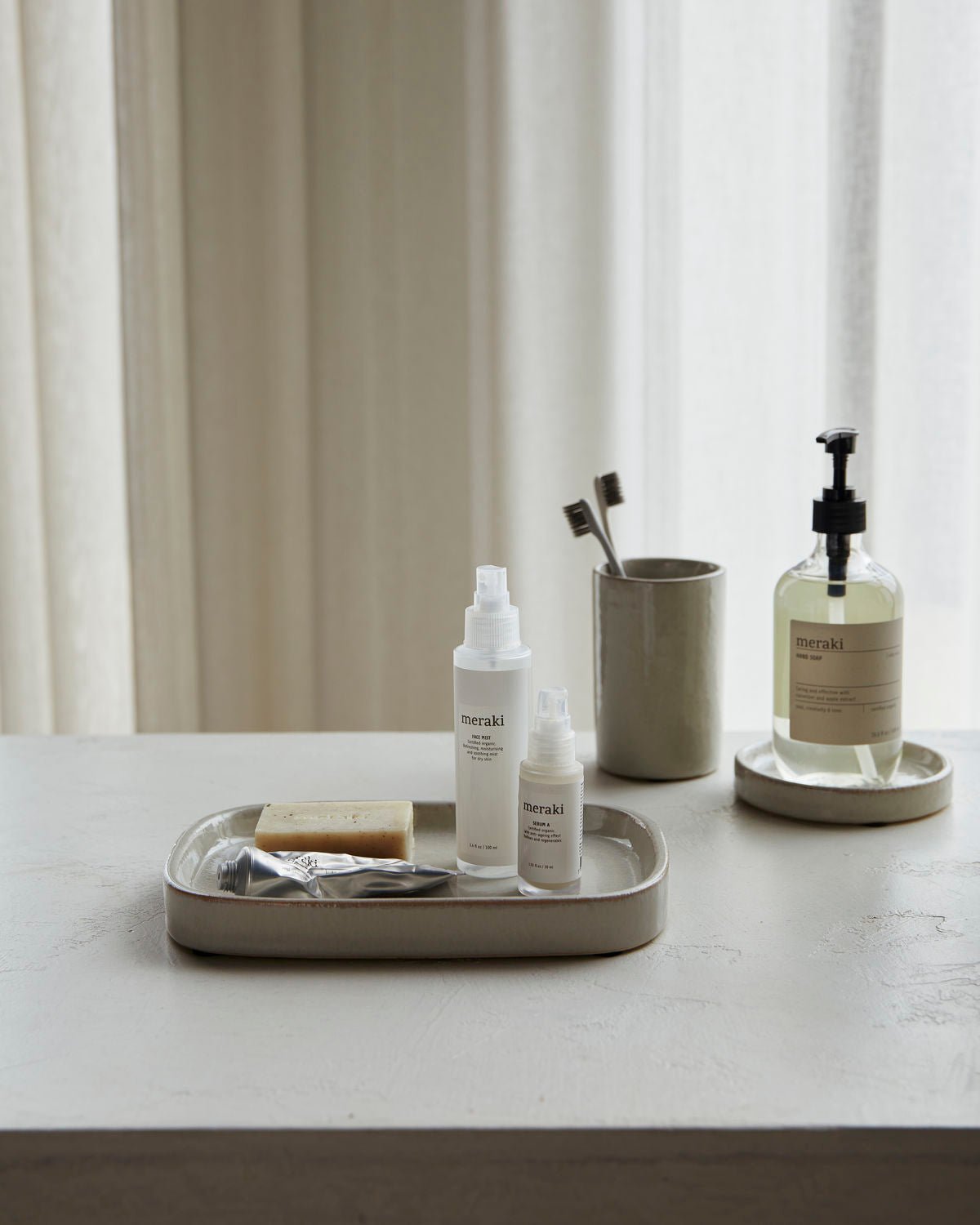 Tablett Datura, Sellish grey von Meraki