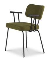 Stuhl Ted mit Armlehne Green - New Wool von Dyyk