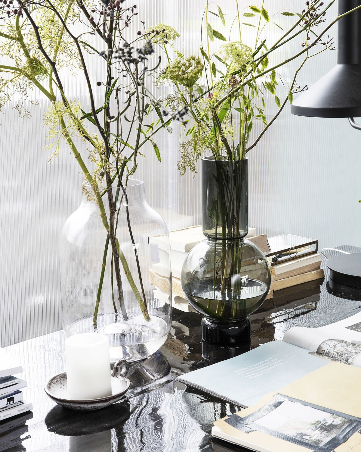 Vase Bubble, Grau von House Doctor
