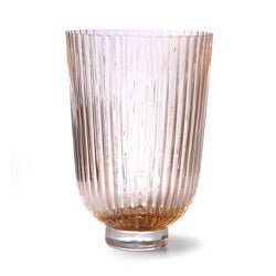 Vase Rib peach, Glas von Bloomingville