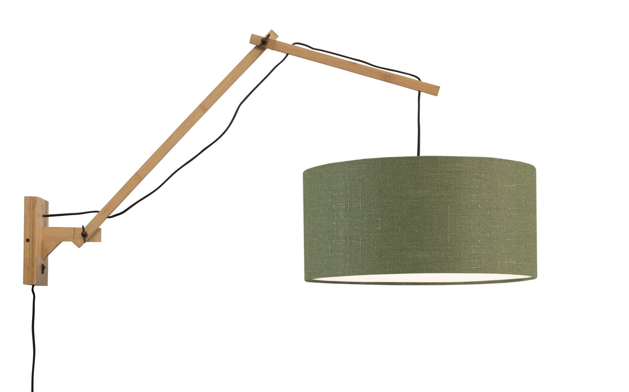 Wandleuchte Andes naturel/green forest L - Good&Mojo