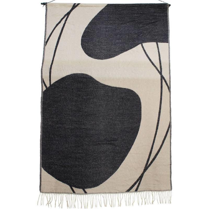 Wandteppich Schwarz/Natur von My Dutch Living Room