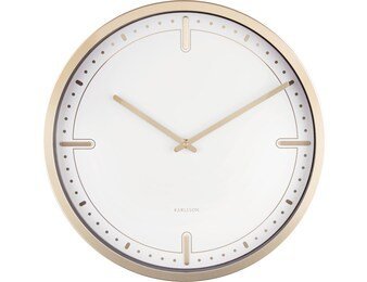 Wanduhr Dots & Batons weiß von Karlsson