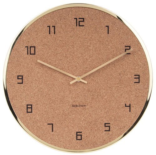 Wanduhr Kork Gold von Karlsson