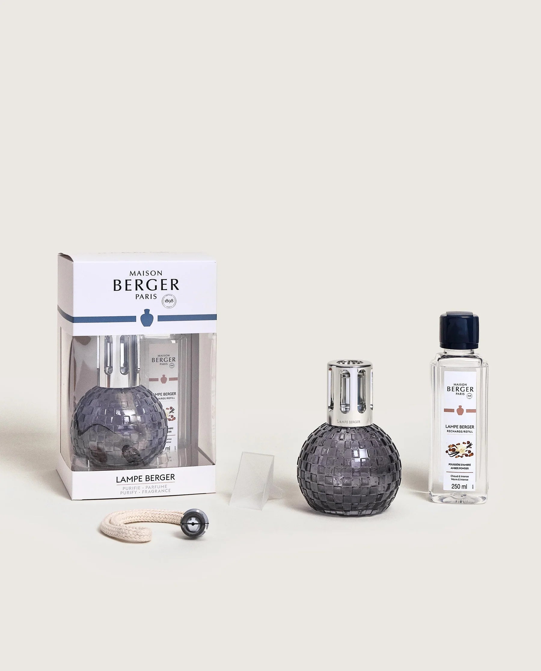 Lampe Berger Disco Grau - Pudriger Amber