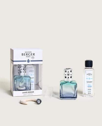 Lampe Berger ICE CUBE Türkis/Blau - Frische Ozeanbrise von Maison Berger