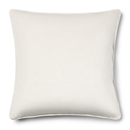 RM Monogram Velvet Pillow white 50x50