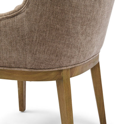 Riviera Maison Esszimmerstuhl Whistler – Armlehnenstuhl Warm Mushroom