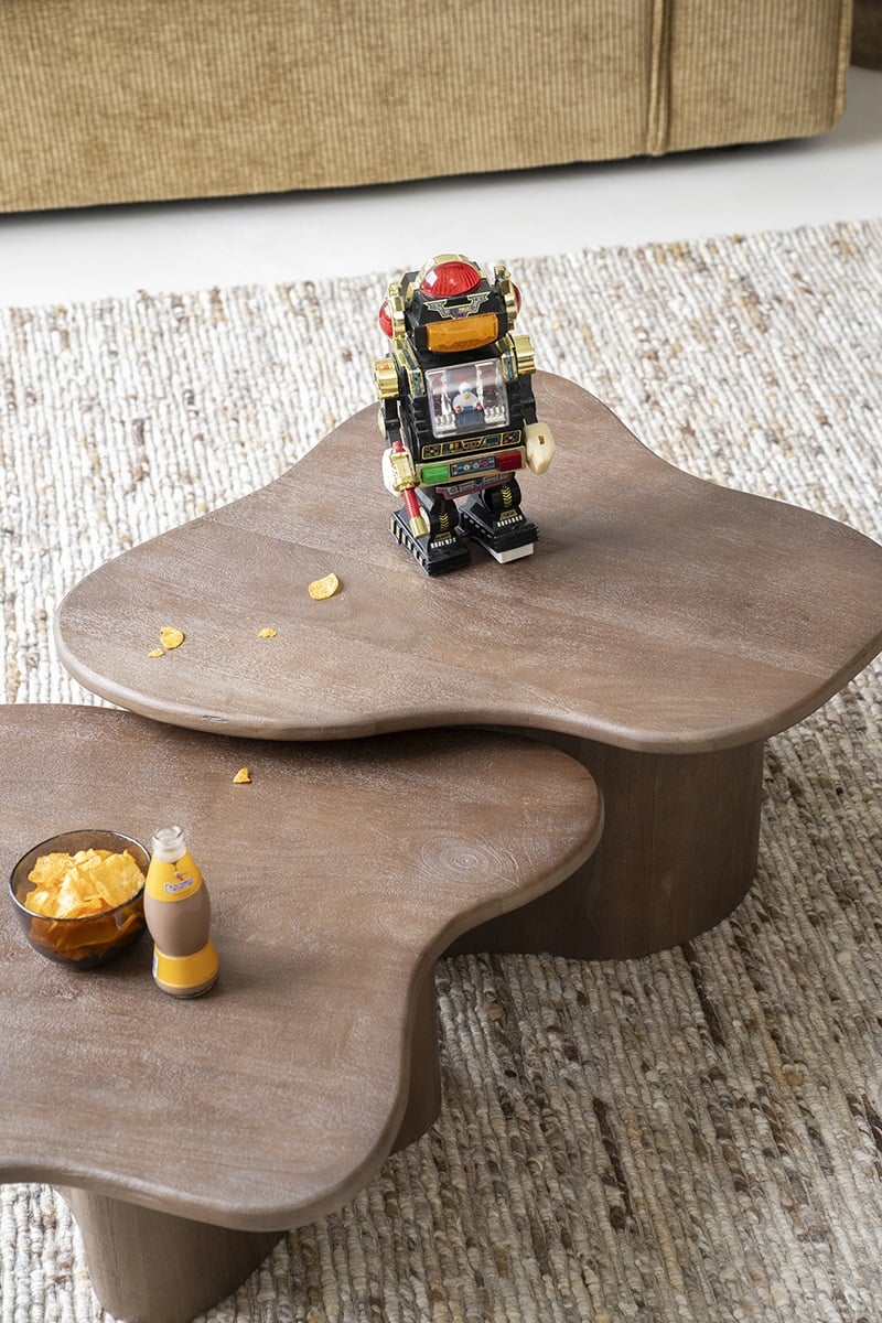 Couchtisch-Set Fall, Braun