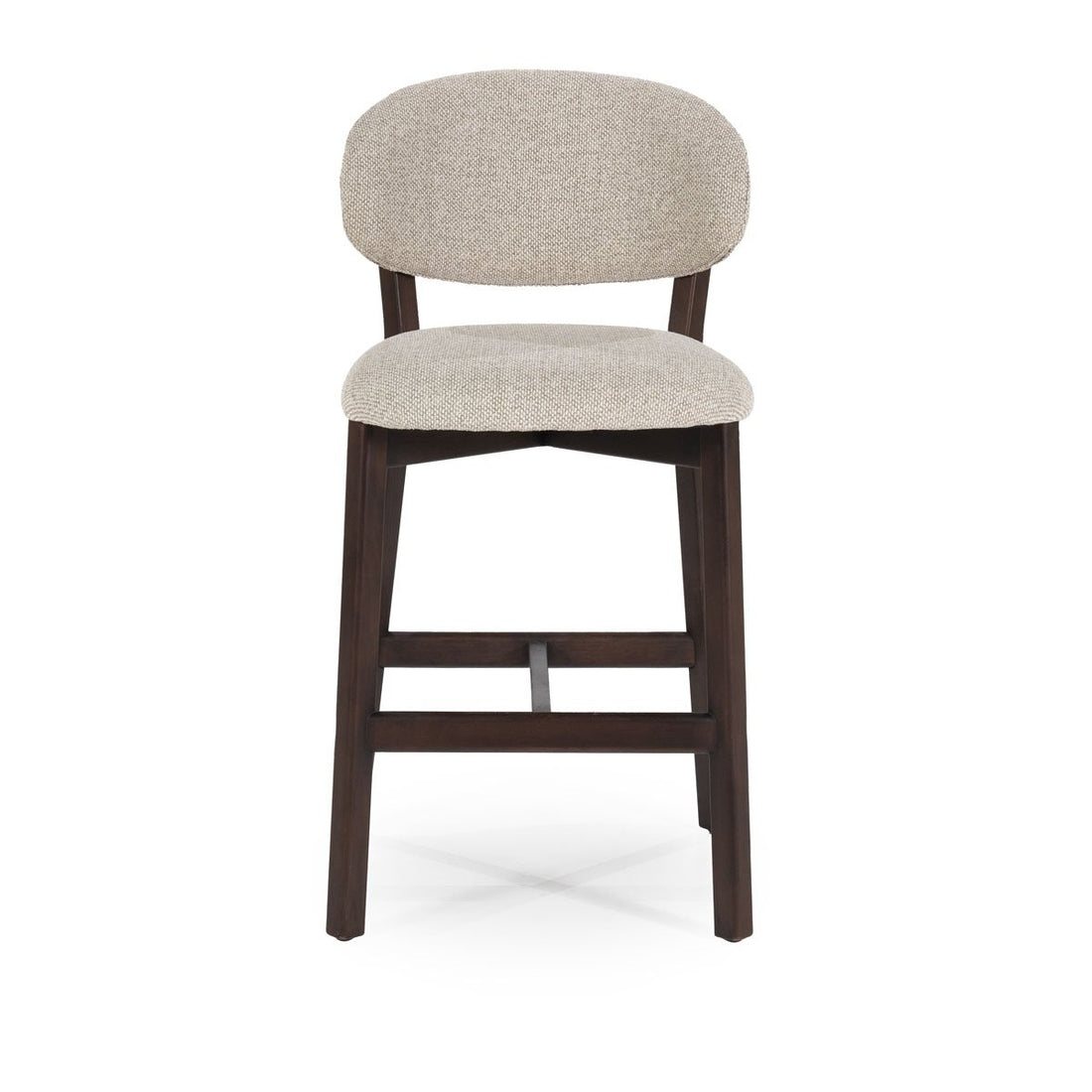 Barstuhl Mikky Dunkelbraun - Taupe SH 68,5 cm