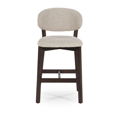 Barstuhl Mikky Dunkelbraun - Taupe SH 68,5 cm